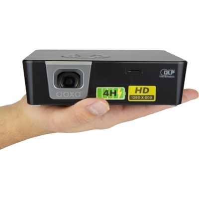 AAXA Technologies - Projecteur DLP (Digital Light Processing) HP-P6X-01 - 16:9 - Noir, Gris - 1280 x 800 - Avant - 30000 Heure Mode Normal - WXGA - 2,000:1 - 1000 lm - HDMI - USB  PROJ 