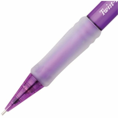 Pentel TwistErase Mechanical Pencil - 0.7 mm (0.03") Purple Lead - Refillable - 12 / Box  