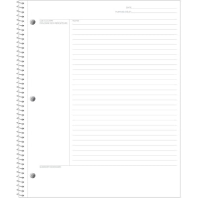 TOPS FocusNotes Notebook - 1 Subject(s) - 100 Sheets - Wire Bound - White Paper - Perforated, Bilingual Format 1-SUBJECT  WIREBOUND  11" X 9" COIL-LOCK WIRE BINDING  100 SH