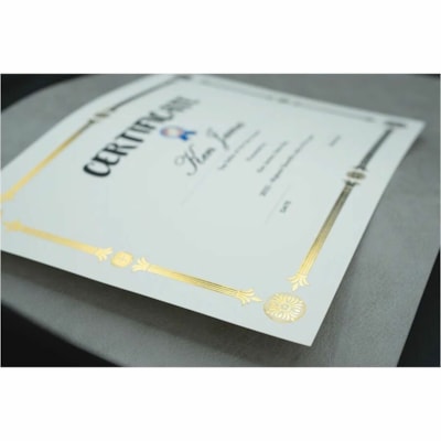 St. James® Elite Bond Certificates Julian 65lb Letter 15/pkg - 65 lb (29483.50 g) Basis Weight - "CERTIFICATE" - 8.50" (215.90 mm) Width x 11" (279.40 mm) Length - Laser, Inkjet Compatible - Ivory, Gold Foil - Linen - 15 / Pack  GOLD FOIL ON LINEN PAPER JULIAN STYLE - 15/PK