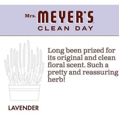 Mrs. Meyer's Lavender Multi-Surface Everyday Cleaner - Ready-To-Use - 473 mL - Lavender Scent - Cruelty-free, Refillable, Paraben-free, Phthalate-free, Glycol-free, Solvent-free, Artificial Color-free - 1 Each 473ML 