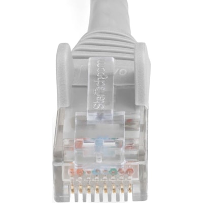 StarTech.com 50ft (15m) CAT6 Ethernet Cable, LSZH (Low Smoke Zero Halogen) 10 GbE Snagless 100W PoE UTP RJ45 Gray Network Patch Cord, ETL - 50ft/15.2m Gray LSZH CAT6 Ethernet Cable - 10GbE Multi Gigabit 1/2.5/5Gbps/10Gbps to 55m - 100W PoE++, ANSI/TIA-568-2.D Category 6 - 24 AWG stranded 100% copper rnet Cable - 10GbE Multi Gigab it 1/2.5/5Gbps/10Gbp