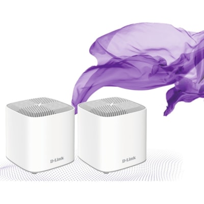 D-Link Covr COVR-X1862 Wi-Fi 6 IEEE 802.11ax Ethernet Wireless Router - 2.40 GHz ISM Band - 5 GHz UNII Band - 4 x Antenna(4 x Internal) - 230.40 MB/s Wireless Speed - 1 x Network Port - 1 x Broadband Port - Gigabit Ethernet - Desktop  WI-FI SYSTEM (2PK) 