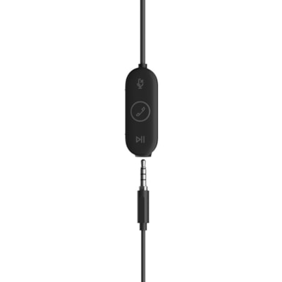 Logitech Zone Wired Earbuds - Stereo - Mini-phone (3.5mm), USB Type C, USB Type A - Wired - 16 Ohm - 20 Hz to 16 kHz - Earbud - Binaural - In-ear - 4.8 ft (1.46 m) Cable - Noise Cancelling, Omni-directional, MEMS Technology Microphone - Graphite  ACCS 