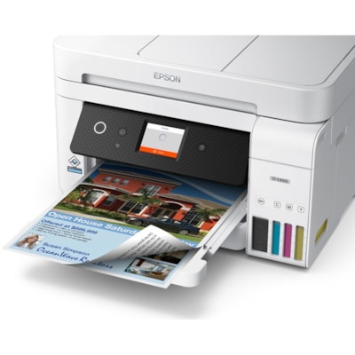 Epson - Imprimante multifonction à jet d'encre WorkForce ST-C4100 Sans fil - Couleur - Copieur/Télécopieur/Imprimante/Scanner - 4800 x 1200 dpi Impression - Automatique Recto/Verso - jusqu'à 5000 Pages mensuelles - 250 alimentation d'entrée - Couleur Scanner à Pla rinter 