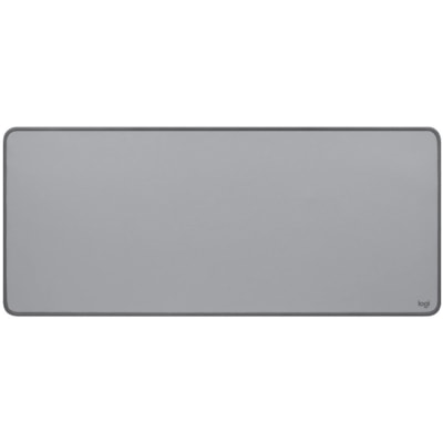 Logitech - Desk Mat Studio Series - tapis de souris - Bureau - longueur de tapis 27,56 po (700 mm) x largeur de tapis 11,81 po (300 mm) - Gris Moyen  