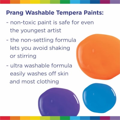 Prang - Gouache X10707 - 1 Couleur(s) - Blanc - 473,18 mL - Lavable - 1 chaque PRETE A L'UTILISATION BLANC  16OZ