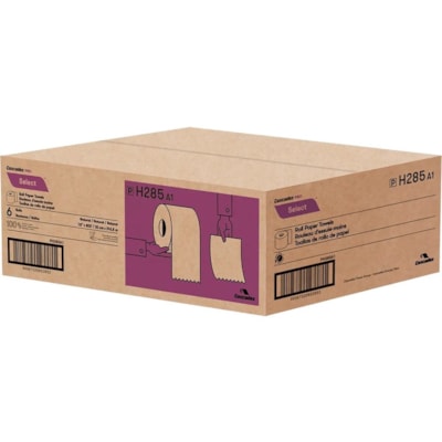 Cascades PRO Roll Paper Towel - 1 Ply - 7.88" (200.03 mm) Width x 800 ft (243.84 m) Length - Kraft - Fiber - 6 / Box 6/CS NATURAL 6/CS CASCADES PRO SELECT