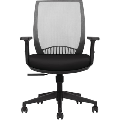 Offices To Go Lumi Synchro-Tilter Chair Medium Back Dance - Dance Seat Color - Fabric, Vinyl Seat Material - Dance Back Color - Mesh Back Material - Mid Back - Armrest - 1 Each WATERFALL FABRIC  GREY MESH BK 
