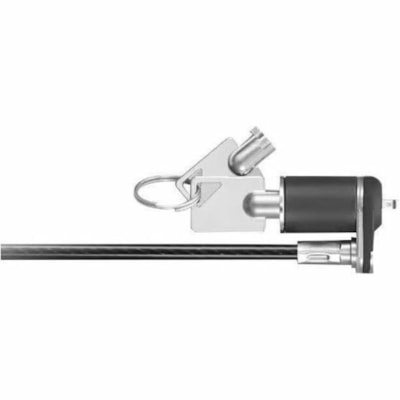 Lenovo NanoSaver Essential Cable Lock - 4.9 ft (1.50 m) Cable - Keyed Lock - Black - Galvanized Steel, Zinc Alloy, Stainless Steel - For Notebook, Docking Station, Desktop Computer, LCD Monitor  ACCS 