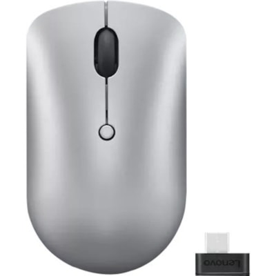 Lenovo 540 USB-C Wireless Compact Mouse - Optical - Wireless - Radio Frequency - 2.40 GHz - Cloud Gray - USB Type C - 2400 dpi - Scroll Wheel - 4 Button(s) - Symmetrical ESS MOUSE (CLOUD GREY) 