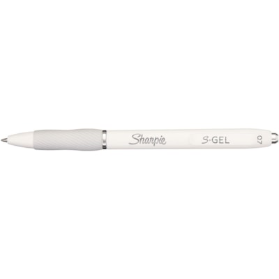 Sharpie - Stylo S-Gel - 0,7 mm (0,03 po) Moyenne Pointe de stylo - Rétractable - Ink Noir - Barrel Blanc - 2 / emballage BLK INK 
