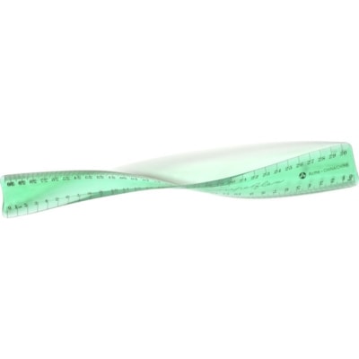 Westcott Superflex Ruler 30cm Translucent Assorted Colours - 30 cm Length - Metric Measuring System - Vinyl, Plastic - Yellow, Pink, Blue, Green, Purple ULTRA FLEXIBLE VINYL TRANSUCENT COLOURS