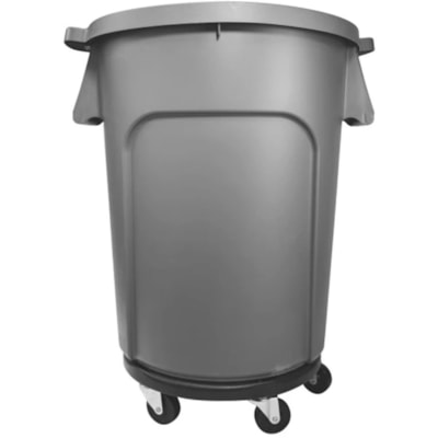 Globe Universal Garbage Can Dolly - 18.1" Length x 18.1" Width x 4.7" Height - Black - 2 / Pack SWIVEL CASTERS  EASY MOBILITY DURABLE HEAVYDUTY CONSTRUCTION