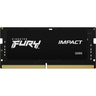 Kingston FURY Impact 64GB (2 x 32GB) DDR5 SDRAM Memory Kit - For Gaming Notebook, Notebook - 64 GB (2 x 32GB) - DDR5-4800/PC5-38400 DDR5 SDRAM - 4800 MHz Dual-rank Memory - CL38 - 1.10 V - Unbuffered - 262-pin - SoDIMM - Lifetime Warranty 8MEM 