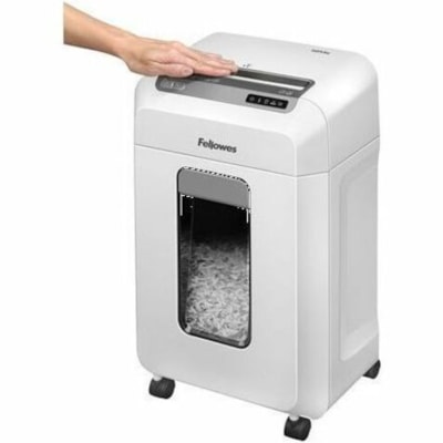 Fellowes Microshred 12Ms Micro-Cut Shredder - Continuous Shredder - Micro Cut - 12 Per Pass - for shredding Paper Clip, Paper, Junk Mail, Credit Card - 0.2" (3.96 mm) x 0.5" (12.70 mm) Shred Size - P-4 - 1.80 in/s (45.72 mm/s) - 8.7" (220.98 mm) Throat - 30 Minute Run Time - 10 Minute Cool Down Time P4. 8 75" THROAT. 6 GAL 30MIN ON/10MIN OFF.3240' T/PUT