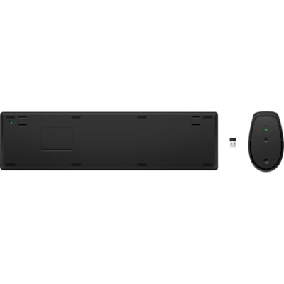 HP 655 Wireless Keyboard and Mouse Combo for business - USB Type A Wireless RF 2.40 GHz Keyboard - English (US) - Black - USB Type A Wireless RF Mouse - 4000 dpi - Black - Symmetrical - AA, AAA - Compatible with PC  