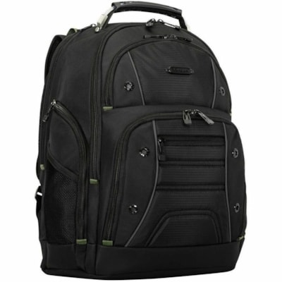 Targus Drifter TBB63805GL Carrying Case Rugged (Backpack) for 15" (381 mm) to 16" (406.40 mm) Notebook - Black  - Water Resistant Base, Moisture Resistant, Wear Resistant, Tear Resistant - Shoulder Strap - 20" (508 mm) Height x 17" (431.80 mm) Width x 5" (127 mm) Depth - 7.40 gal (28000 mL) Volume C  