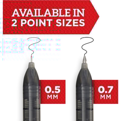 Sharpie 0.7mm Rollerball Pen - 0.5 mm (0.02") Needle Pen Point - 2 / Pack  