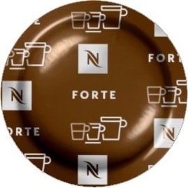 Nespresso Pod Forte Coffee - 1.3 oz (36.9 g) - Pod - Roasted, Malt, Brazilian, Costa Rica, Forte - Kosher - 50 / Box FORTE 
