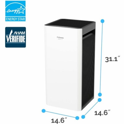 Fellowes AeraMax SV Air Purifier - True HEPA - 1500 Sq. ft. (139354560 mm²) - White  