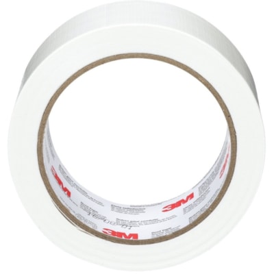 3M Duct Tape - 20 yd (18.3 m) Length x 1.88" (47.8 mm) Width - White - 1 Roll 1.88"X20YD (48 MM X 18.2 M) 12 RLS/CASE