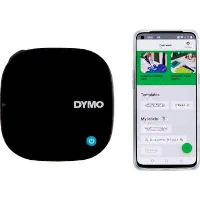 Dymo Letratag Bluetooth Labeler - 5 Font Size - 15 Text Style - Label, Tape - Battery - 4 Batteries Supported - AA - Black - Portable, Lightweight, Underline - for Home, Office  