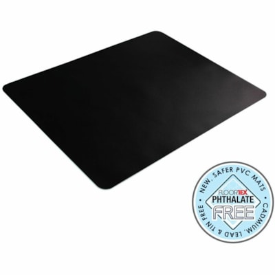 Desktex® Black Vinyl Rectangular Desk Pads - 20" x 36" - Rectangular - 20" (508 mm) Width x 36" (914.40 mm) Length x 0.03000" (0.76 mm) Depth - Black Backing - Vinyl - Black   