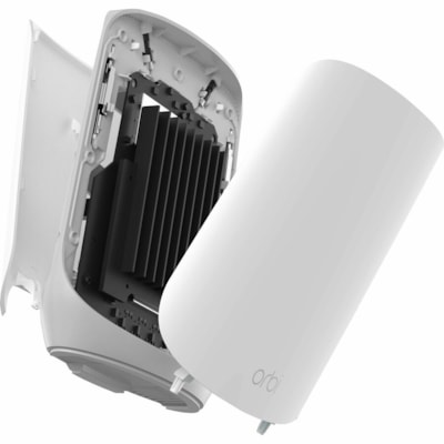 Netgear Orbi RBS760 Tri Band Wi-Fi 6 IEEE 802.11 a/b/g/n/ac/ax 5.40 Gbit/s Wireless Range Extender - Indoor - 2.40 GHz, 5 GHz - 6 x Internal Antenna(s) - Internal - MIMO Technology - 2 x Network (RJ-45) - Gigabit Ethernet 6PERP 