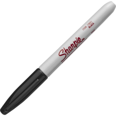 Sharpie Fine Point Industrial Marker - Fine Marker Point - Black Ink - 1 - 1 Each PERMANENT 