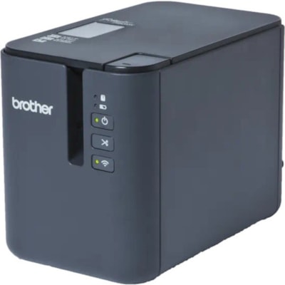 Brother PT-P900Wc Desktop Thermal Transfer Printer - Monochrome - Label Print - USB - Serial - Wireless LAN - With Cutter - 1.26" Print Width - 2.36 in/s (60 mm/s) Mono - 360 dpi - 1.42" (36 mm) Label Width x 39.37" (1000 mm) Label Length - ESC/P, Raster Emulation - Automatic Cutting - For PC, Mac 360 DPI PRINT RESOLUTION TZE LABEL TAPES UP TO 36 MM