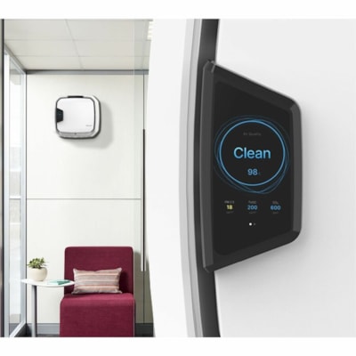Fellowes Array AW1 Air Purifier - True HEPA - 1800 Sq. ft. - 6796 L/min - White, Silver ounted Air Purifier White 