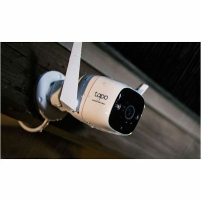 Tapo C325WB Outdoor Network Camera - Color - Color Night Vision - H.264 - 2688 x 1520 - 4.6 mm Fixed Lens - 20 fps - CMOS - Wi-Fi - Google Home, Alexa Supported - IP66 - Weather Proof, Dust Proof  PERP 