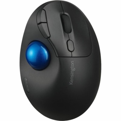 Kensington Pro Fit Ergo TB450 Trackball - Optical - Wireless - Bluetooth - 2.40 GHz - Black - USB 2.0 Type A - 1600 dpi - Trackball, Scroll Wheel - 5 Programmable Button(s) - 1 / Each  TRACKBALL BLK 