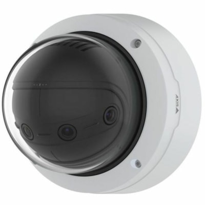 AXIS Panoramic P3827-PVE 7 Megapixel Network Camera - Color - Dome - White  - H.264, H.265, Motion JPEG, H.264B, H.264H, H.265M, H.264B (MPEG-4 Part 10/AVC), H.264M (MPEG-4 Part 10/AVC), H.264H (MPEG-4 Part 10/AVC), Zipstream - 3712 x 1856 - 3.3 mm (0.13") Fixed Lens - 30 fps - RGB CMOS - Gigabit Et  PERP 