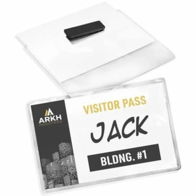 Avery® - Badges Pour imprimantes à laser ou jet d'encre, 4" x 3" - largeur de 4 po (101,60 mm) x hauteur de 3 po (76,20 mm) - Rectangulaire Forme - Magnétique, Réutilisable, Imprimable, Résistantes - Papier cartonné, Plastique PVC - Blanc - 24 / emballage LASER/JET D'ENCRE  3PO X 4PO 24 BADGES/BOX