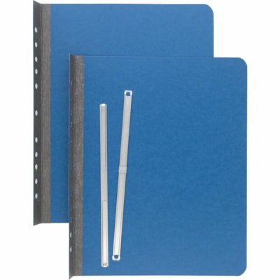 ACCO Presstex Letter Report Cover with Fastener - 3" (76.20 mm) Folder Capacity - 8 1/2" (215.90 mm) x 11" (279.40 mm) - 1 x Prong Fastener(s) - 20 pt. (7.04 mm) - Tyvek, Presstex - Light Blue - 1 Piece 2 PRONG FASTENER 8-1/2 CENTRE 3" CAP.  50% RECYCLED  30% PCW