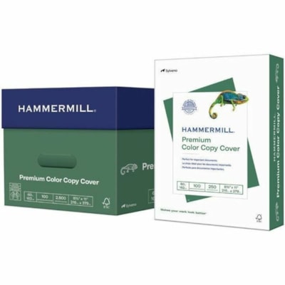 Hammermill - Papier de copie couleur Premium 133200 - 100 Luminosité - 98% Opacité - 12 po (304,80 mm) x 18 po (457,20 mm) - 80 lb (36287,39 g) Poids de Base - 216 g/m² Grammage - Ultra lisse, Brillant - Sans bourrage, Heavyweight - Blanc photo - 1000 Feuilles - 4 / emballage 80 # 100B COV PHOTOWH FSC 18 X 12