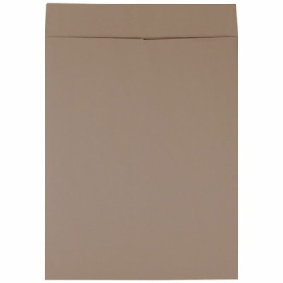 Grand & Toy Heavy Mailing Envelopes, Kraft, 12" x 16" , 100/CT - Mailing/Shipping - 12" (304.80 mm) Width x 16" (406.40 mm) Length - Gummed Flap - Brown Kraft - Kraft Paper - 100 / Carton OPEN END PK/100 40%PCW 