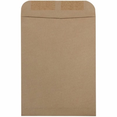 Grand & Toy - Enveloppes pour contenu lourd kraft, 7 1/2 po x 10 1/2 po, boîte de 100 - Envoi postal/expédition - largeur de 7 1/2 po (190,50 mm) x longueur de 10 1/2 po (266,70 mm) - Rabat gommé - Brun kraft - Papier Kraft - 100 / boîte 100/BTE BOUT OUVERT 40% POST-CONSOM.