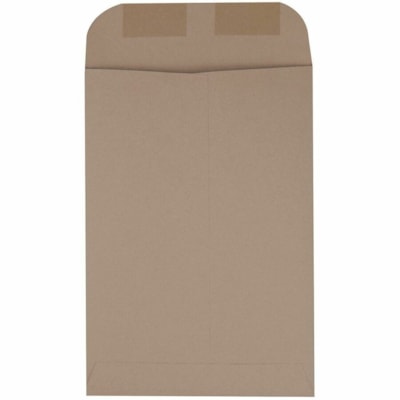 Grand & Toy Heavy Mailing Envelopes, Kraft, 6 1/2" x 9 1/2" , 500/CT - Mailing/Shipping - 6 1/2" Width x 9 1/2" Length - Gummed Flap - Kraft Paper - 500 / Carton - Brown Kraft 24LB OPEN END 40%PCW 