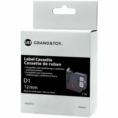 Grand & Toy D1 Label Cassette - 1 Each  