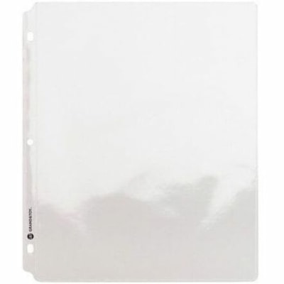 Grand & Toy - Protège-documents épais transparents Grand & Toy, format lettre, emb. de 50 - largeur de 9,2 po (233,7 mm) x longueur de 11,2 po (284,5 mm) x épaisseur de 3,3 mil (0,08 mm) - Feuille, Document Capacité - Pour format lettre 8 1/2 po (215,90 mm) x 11 po (279,4 HEAVYWEIGHT  LETTER  CLEAR 3 HOLE PUNCHED  TOP LOAD