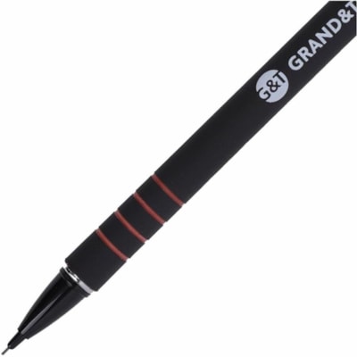 Grand & Toy Rubber Grip Mechanical Pencils, 0.5 mm, 12/BX - 0.5 mm Lead - Refillable - Black Barrel - 12 / Box RUBBERIZED NON SLIP GRIP SLID- ING SLEEVE