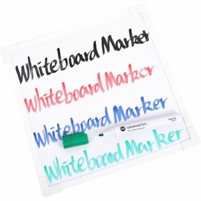Grand & Toy Low-Odour Dry-Erase Markers, Green, Chisel - Chisel Marker Point - Green Ink - White Barrel - 1 CHISEL TIP LOW ODOUR 