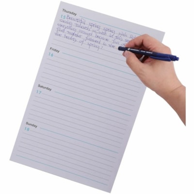 Grand & Toy Rubber Barrel Retractable Ballpoint Pens, Blue, Medium, 1.0 mm, 12/BX - 1 mm (0.04") Medium Round Pen Point - Refillable - Retractable - Blue Ink - Blue Barrel - 12 / Box NON SLIP GRIP REFILLABLE ROUNDEDGE REPLACED 99197