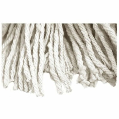 Globe Cot-Pro Cotton Narrow Band Wet Cut End Mop - 20 Oz / White - 7" (177.80 mm) Width x 18" (457.20 mm) Length - Narrow Headband, Cut Ends, Absorption - Cotton - White - 1.25 lb (566.99 g) - 1 Case EXCELLENT ABSORBENCY & RELEASE NOT LAUNDERABLE