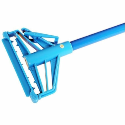 Globe Quick Release Metal Mop Handle - 60"L Metal Handle / Blue - 60" (1524 mm) Length - Blue - Metal - 1 QUICK RELEASE CAN. TIRE