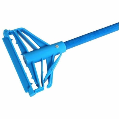 Globe Quick Release Fiberglass Mop Handle - 54"L Fiberglass Handle / Blue - 54" (1371.60 mm) Length - Blue - Fiberglass - 1 QUICK RELEASE  HEAVY DUTY 