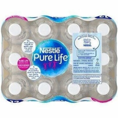 Pure Life - Eau minérale 12381736 - Prête à boire - 500 mL - 12 / Étui CAISSE DE 12 BOUTEILLES 